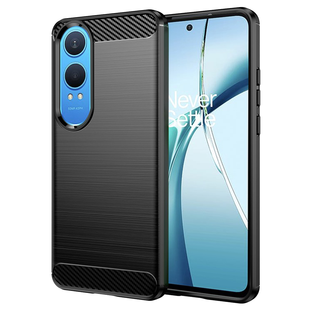 Levně Techsuit Carbon Silicone pouzdro OnePlus Nord CE4 Lite Black