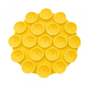 Techsuit SY-CUP držák telefonu s přísavkou silikon žlutý