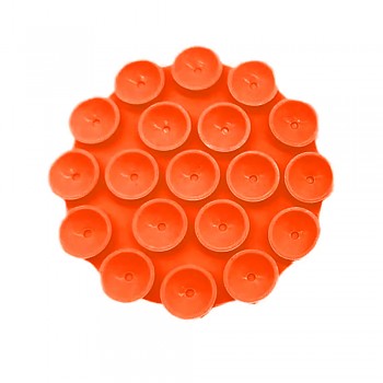 Techsuit SO-CUP držák na telefon přísavka silikon oranžová