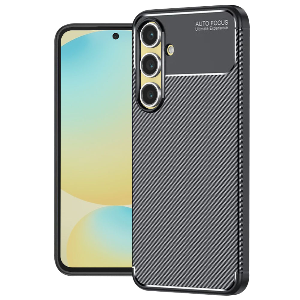 Levně Techsuit CarbonFiber kryt Samsung Galaxy S24 FE černý