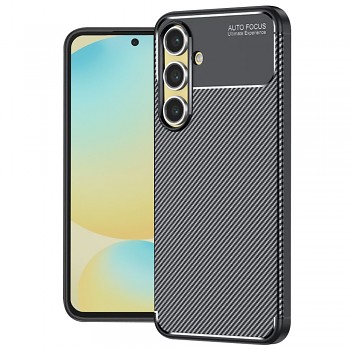 Techsuit CarbonFiber kryt Samsung Galaxy S24 FE černý