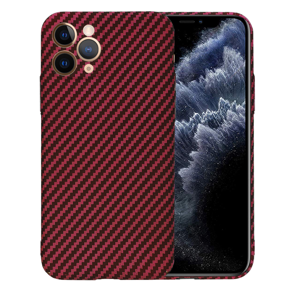 Levně Techsuit Carbonite FiberShell kryt iPhone 11 Pro červený