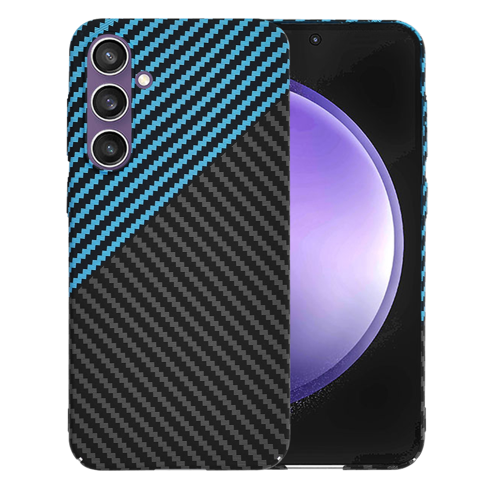 Levně Techsuit Carbonite FiberShell Samsung Galaxy S23FE BluePulse