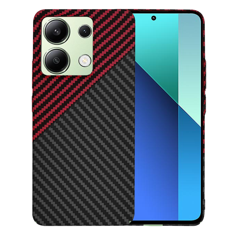 Levně Techsuit Carbonite Xiaomi Redmi Note 13 4G Red Vortex