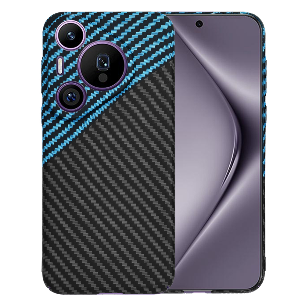 Levně Techsuit Carbonite FiberShell Huawei Pura 70 Pro Blue Pulse