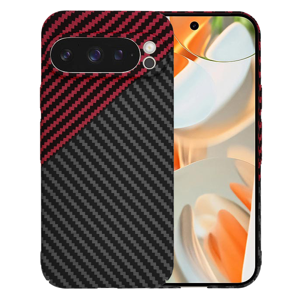 Kryt Techsuit Carbonite FiberShell pro Pixel 9 Pro RedVortex