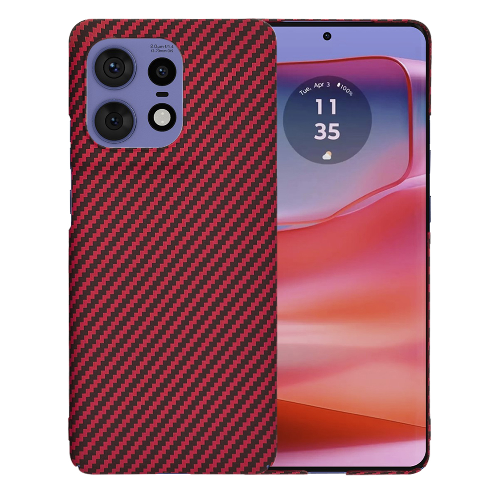 Levně Techsuit Carbonite FiberShell Motorola Edge 50 Pro Red