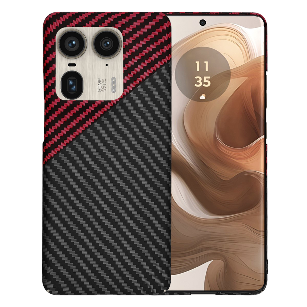 Levně Kryt Techsuit FiberShell Motorola Edge 50 Ultra Red Vortex