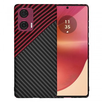 Techsuit Carbonite Motorola Edge 50 Fusion RedVortex