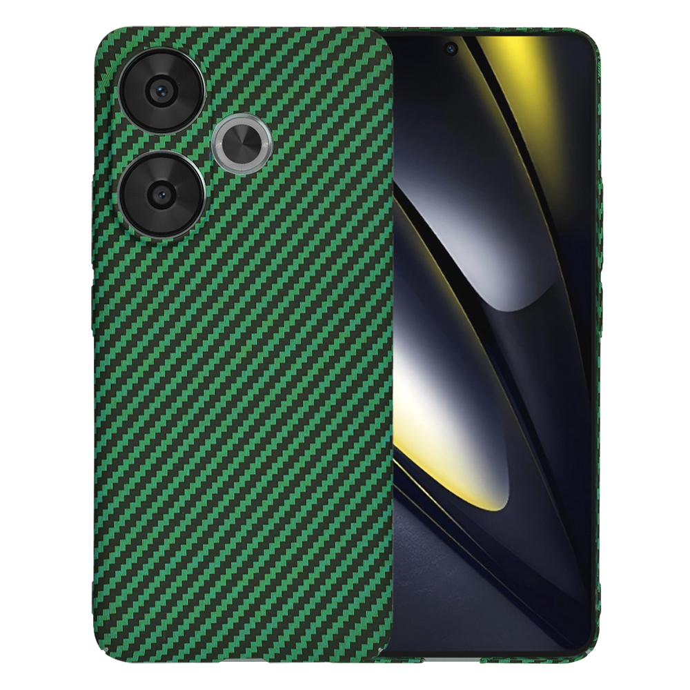 Levně Techsuit Carbonite FiberShell pouzdro Xiaomi Poco F6 zelené