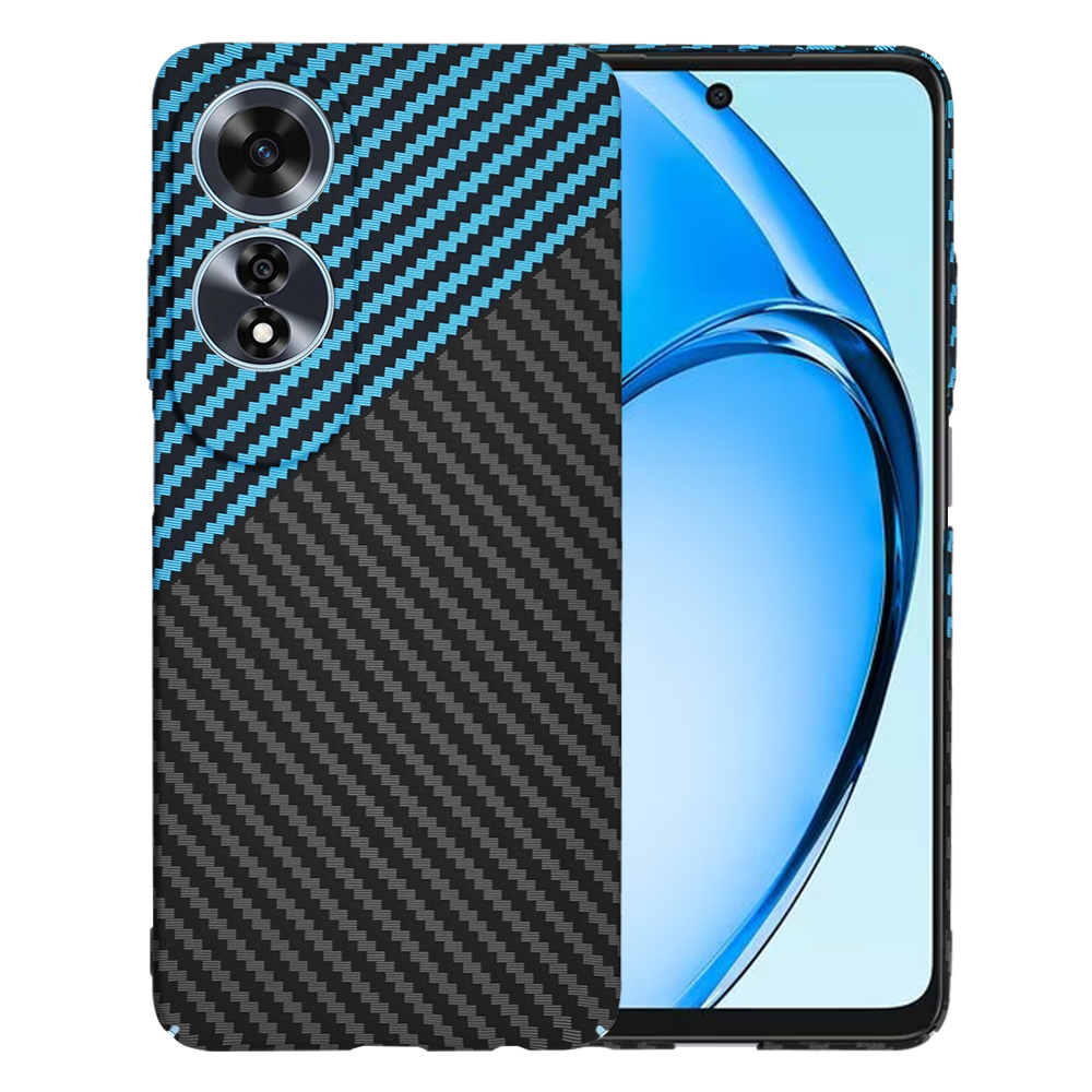 Levně Techsuit Carbonite FiberShell kryt Oppo A60 4G Blue Pulse