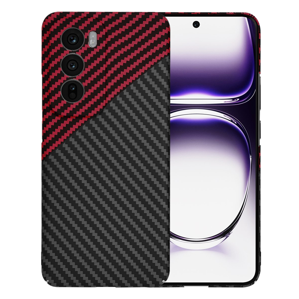 Levně Techsuit Carbonite FiberShell pro Oppo Reno12 Red Vortex