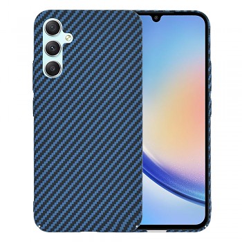 Techsuit Carbonite FiberShell Samsung A34 5G Cyan