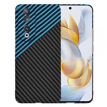 Techsuit Carbonite FiberShell obal pro Honor 90 Blue Pulse
