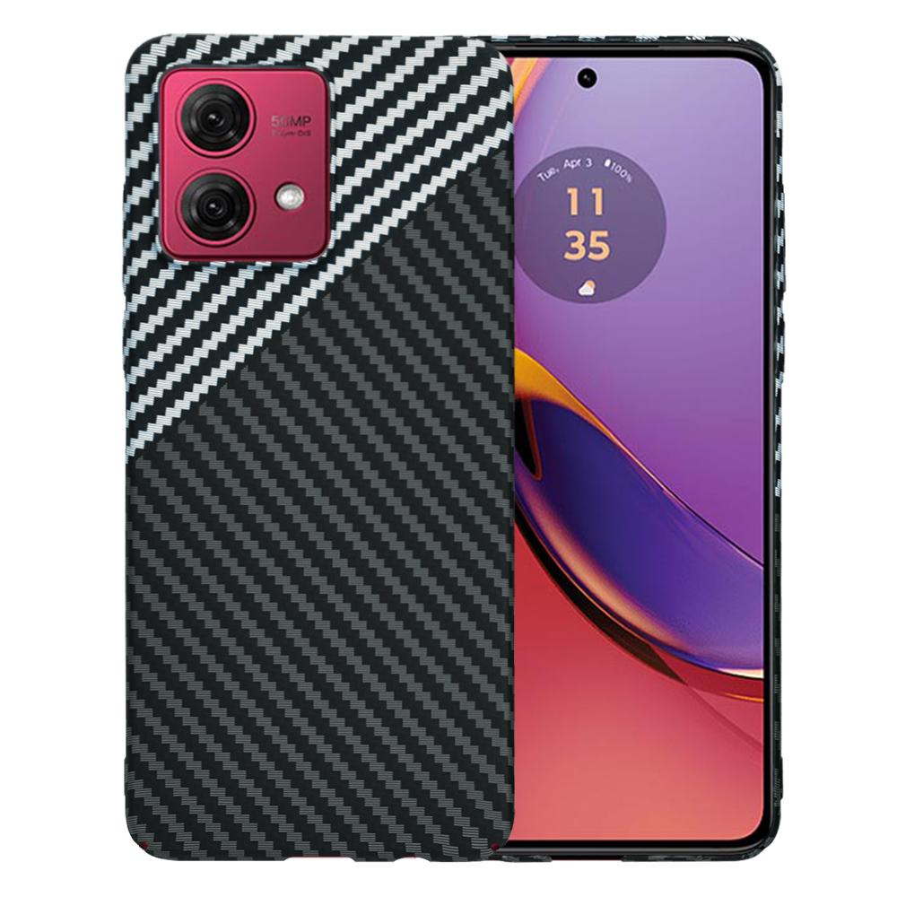 Levně Techsuit Carbonite kryt Motorola Moto G84 Stealth Gray