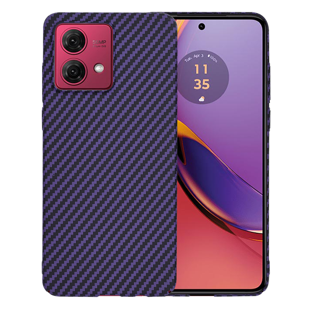 Levně Techsuit Carbonite FiberShell Motorola Moto G84 fialová