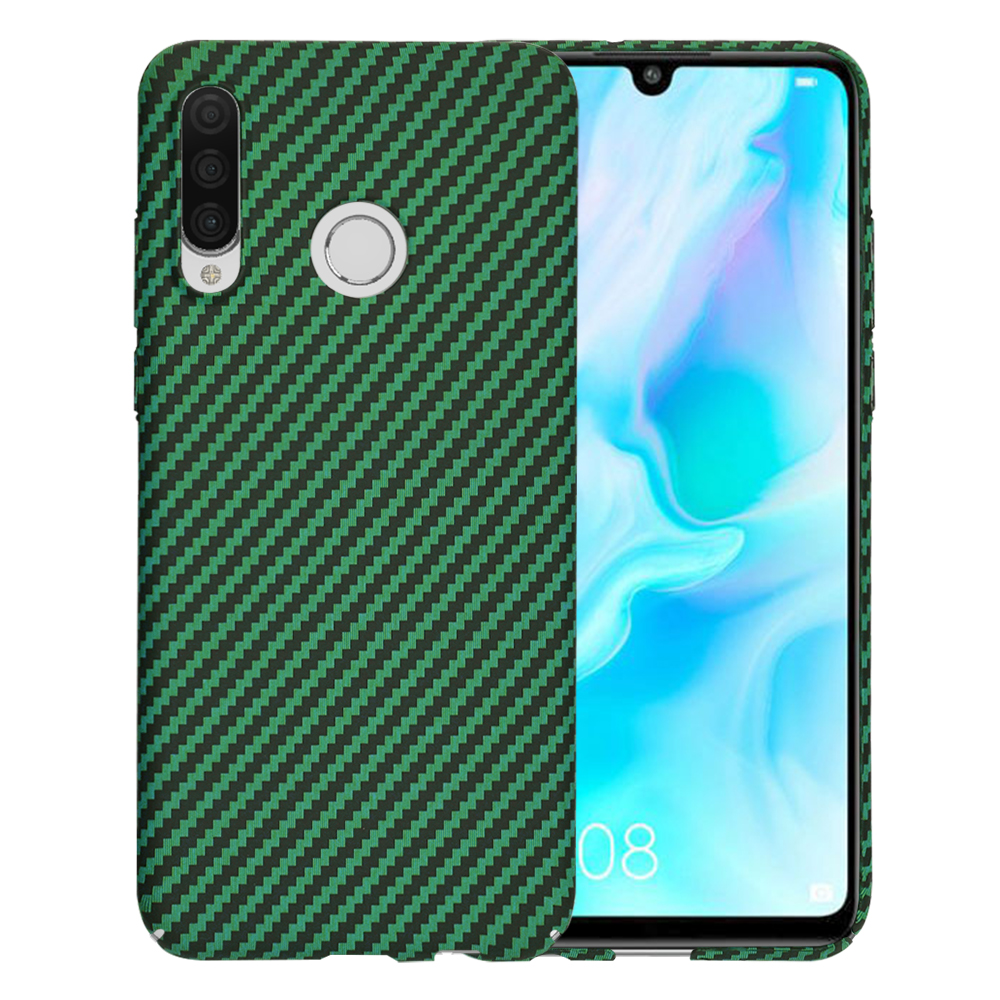 Techsuit Carbonite FiberShell Huawei P30 Lite zelená
