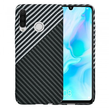 Techsuit Carbonite obal Huawei P30 Lite Stealth Gray