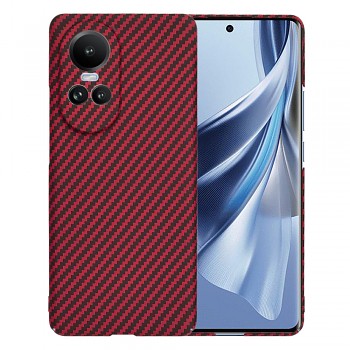 Techsuit Carbonite FiberShell kryt Oppo Reno10 Reno10Pro Red