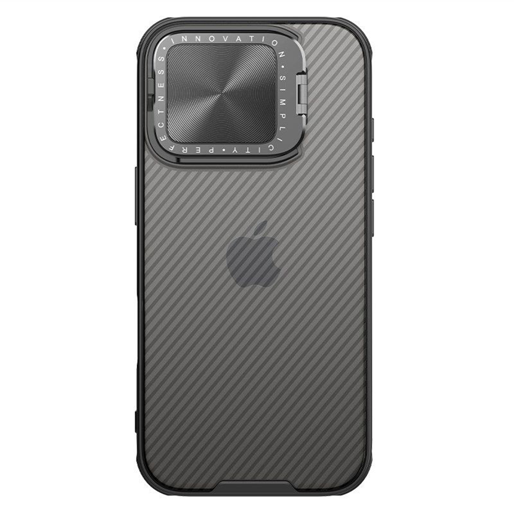 Levně Nillkin CamShield Prop iPhone 16 Pro transparentní černá