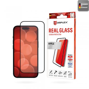 Displex Premium Real Glass ochranné sklo iPhone 16 Plus černé