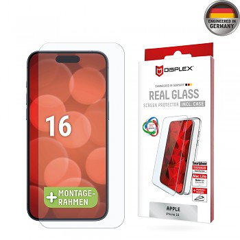 Displex Premium Pack Real Glass Case iPhone 16 Clear