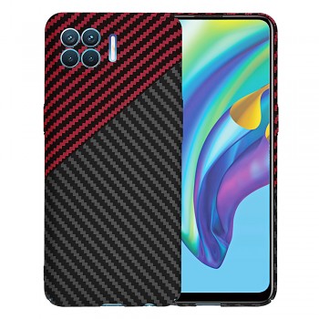 Kryt Techsuit Carbonite FiberShell Oppo Reno4Lite Red Vortex