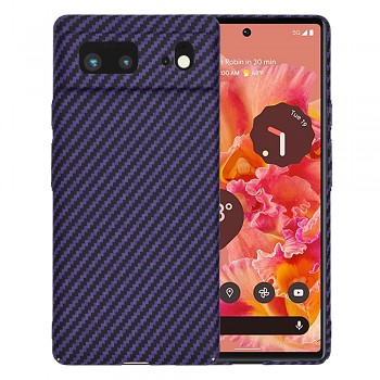Techsuit Carbonite FiberShell pro Google Pixel 6 fialový