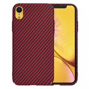 Techsuit Carbonite FiberShell kryt pro iPhone XR červený