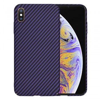 Techsuit Carbonite FiberShell kryt iPhone XS Max fialový