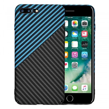 Techsuit Carbonite FiberShell kryt iPhone 7 Plus 8 Plus Modrý Pulse