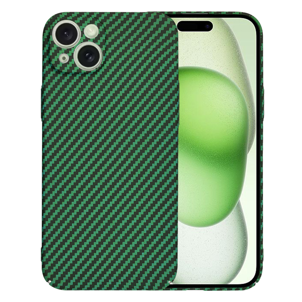 Levně Techsuit Carbonite FiberShell pro iPhone 15 Plus zelený