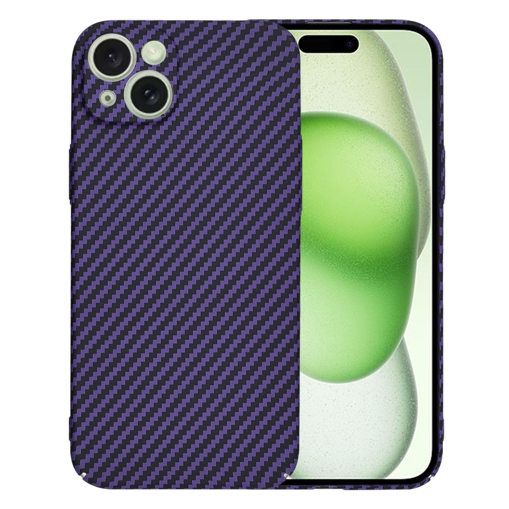 Levně Techsuit Carbonite FiberShell pro iPhone 15 Plus fialová