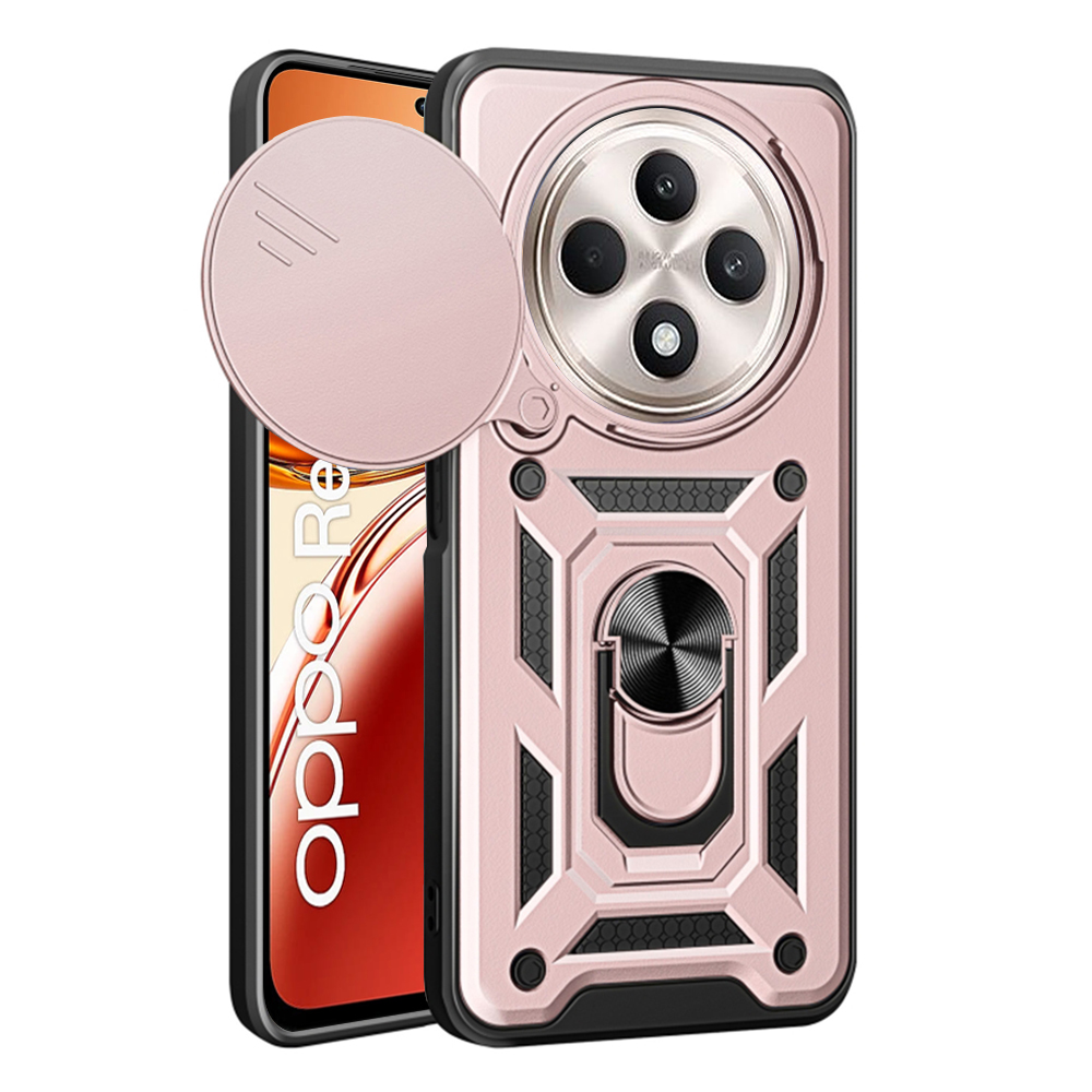Levně Techsuit CamShield Series pro Oppo Reno12 F/FS 4G/5G růžově zlatý