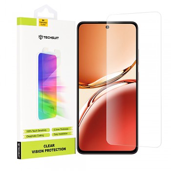 Techsuit Ochranné sklo pro Oppo Reno12 F Reno12 FS Průhledné