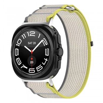 Řemínek Techsuit W054 pro Samsung Galaxy Watch Ultra 47mm Ultra 2 žlutá šedá