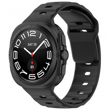 Techsuit řemínek pro Samsung Galaxy Watch Ultra 47mm Watch Ultra 2 černý