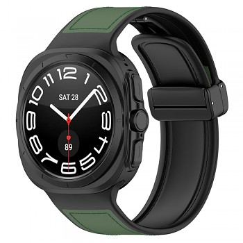 Techsuit řemínek pro Samsung Galaxy Watch Ultra 47mm Watch Ultra 2 zelený