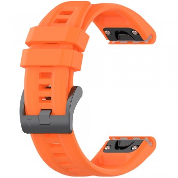 Řemínek Techsuit QuickFit 26mm pro Garmin Fenix 3/3 HR/5X/5X Plus/6X/6X Pro/7X/7X Pro Solar oranžový