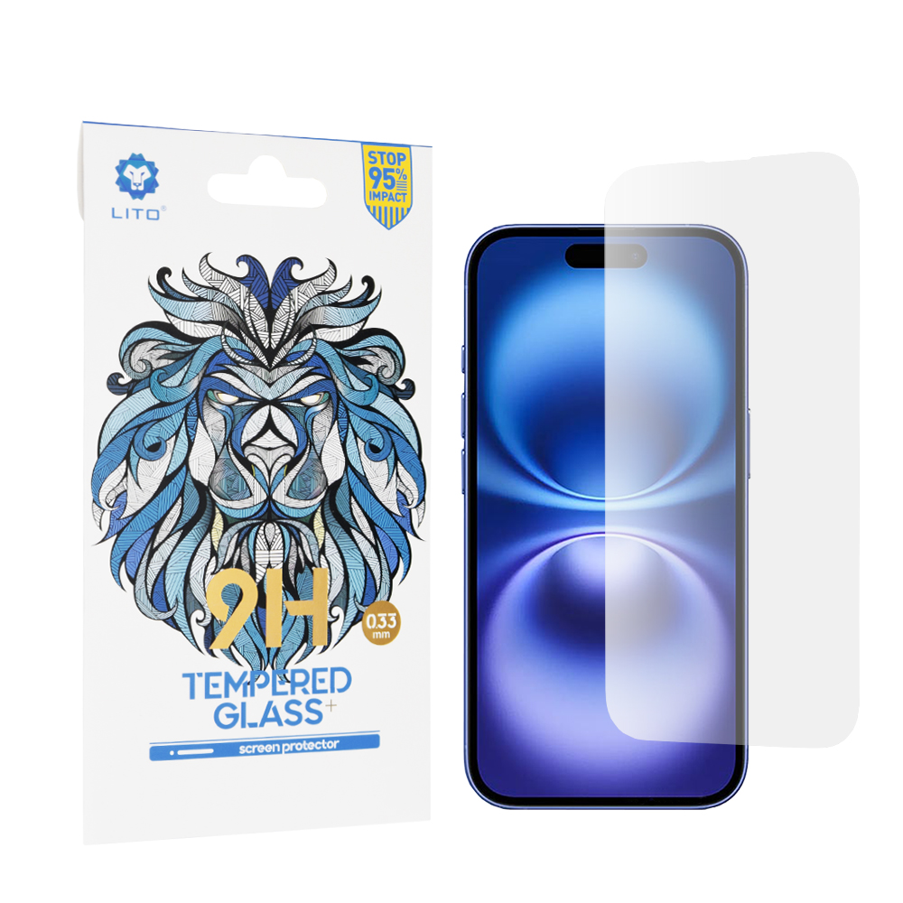 Levně Lito 2.5D Classic Glass iPhone 16 čiré sklo