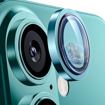 Lito S+ ochranné sklo na fotoaparát iPhone 16 iPhone 16 Plus zelené