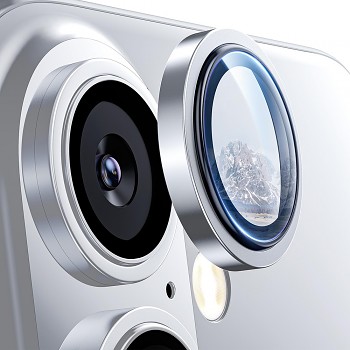 Lito S+ ochranné sklo na fotoaparát iPhone 16 iPhone 16 Plus bílý titan