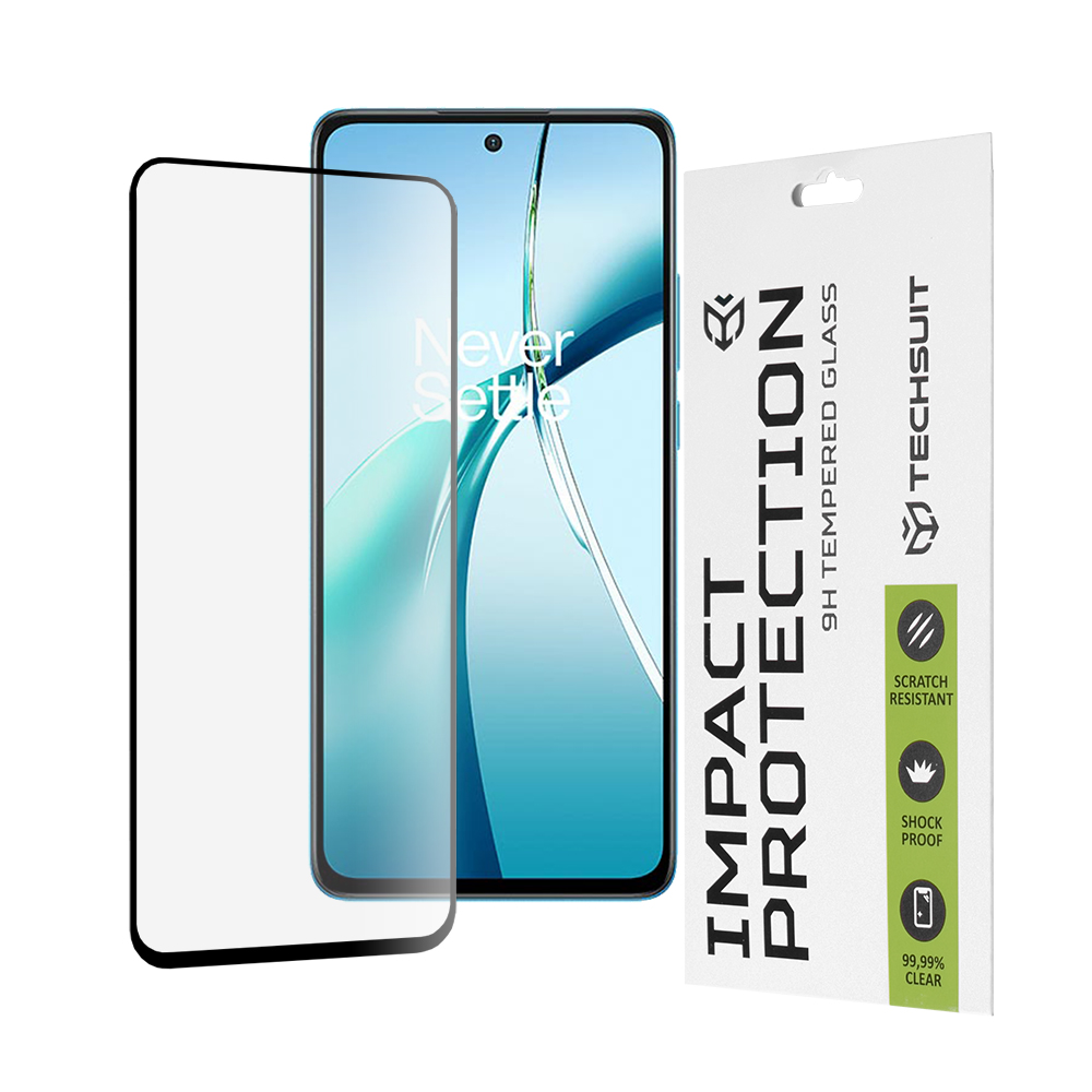 Levně Ochranné sklo Techsuit 111D pro OnePlus Nord CE4 Lite černé