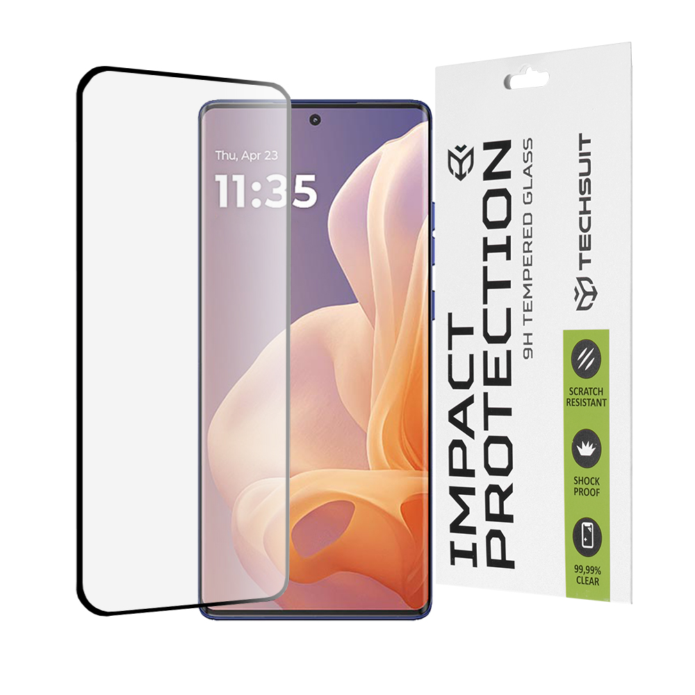 Levně Ochranné sklo Techsuit 111D pro Motorola Moto G85 černé
