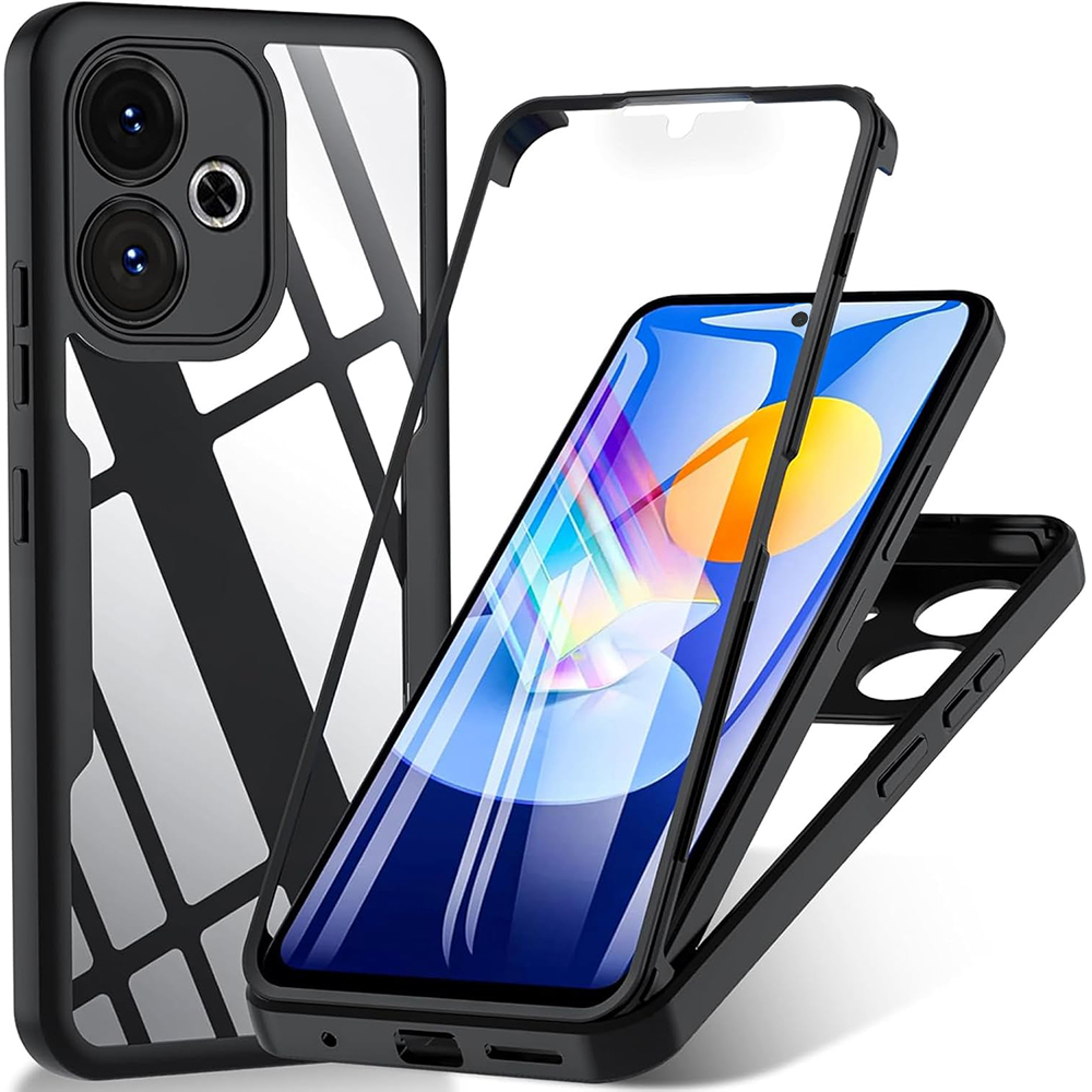 Levně Techsuit ColorVerse 360 Series + Ochranné sklo Xiaomi Redmi 13 Poco M6 4G černá