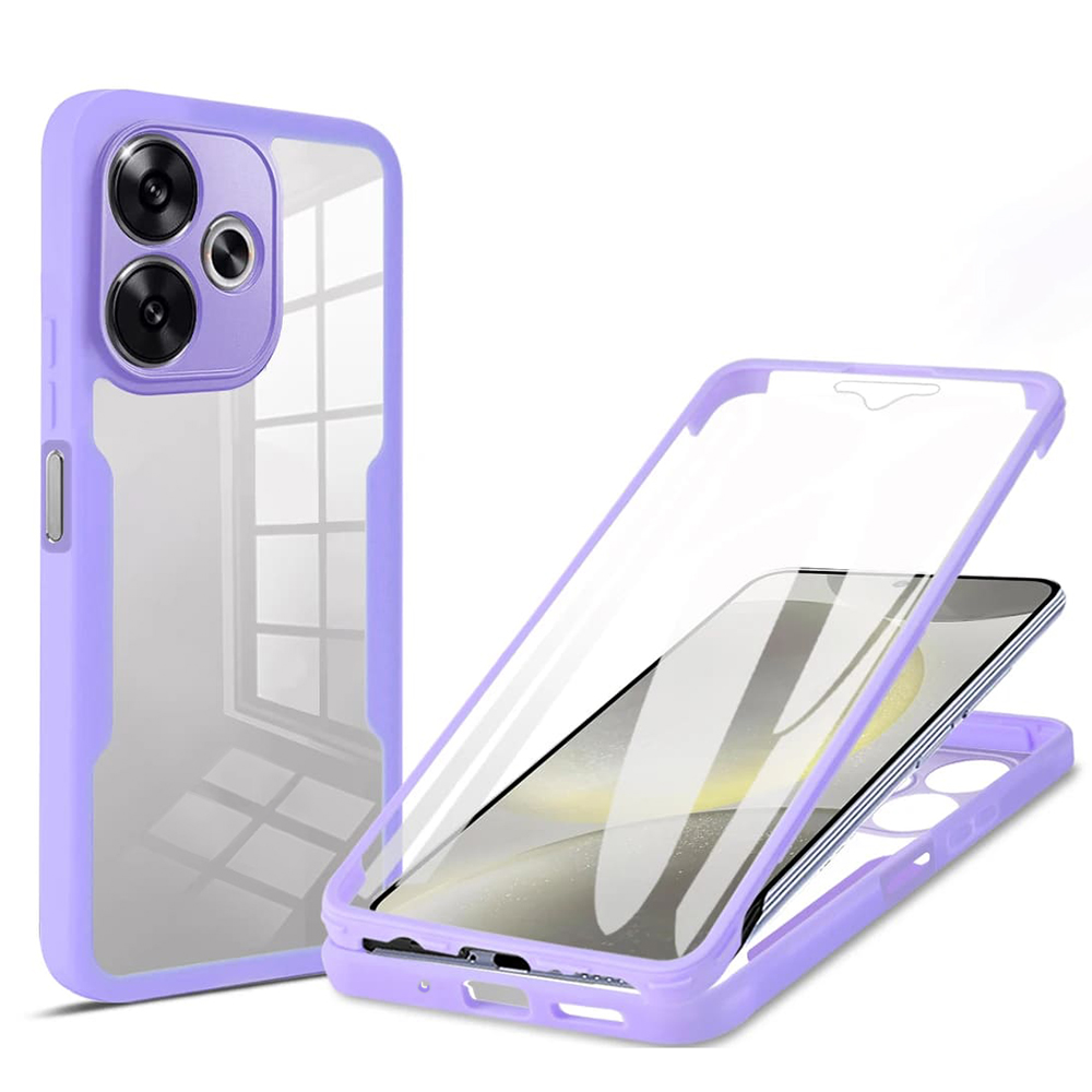 Levně Techsuit ColorVerse 360 Series s ochranným sklem Xiaomi Poco F6 fialová