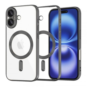 Techsuit Luxury Crystal MagSafe pro iPhone 16 černý