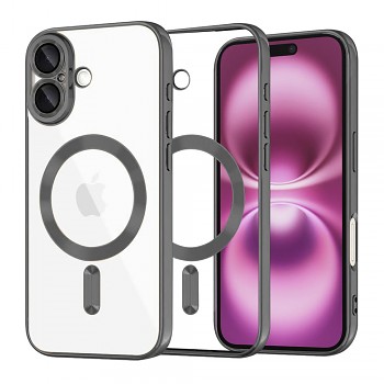 Techsuit Luxury Crystal MagSafe pro iPhone 16 Plus černý