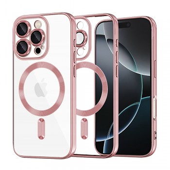 Techsuit Luxury Crystal MagSafe pro iPhone 16 Pro růžový