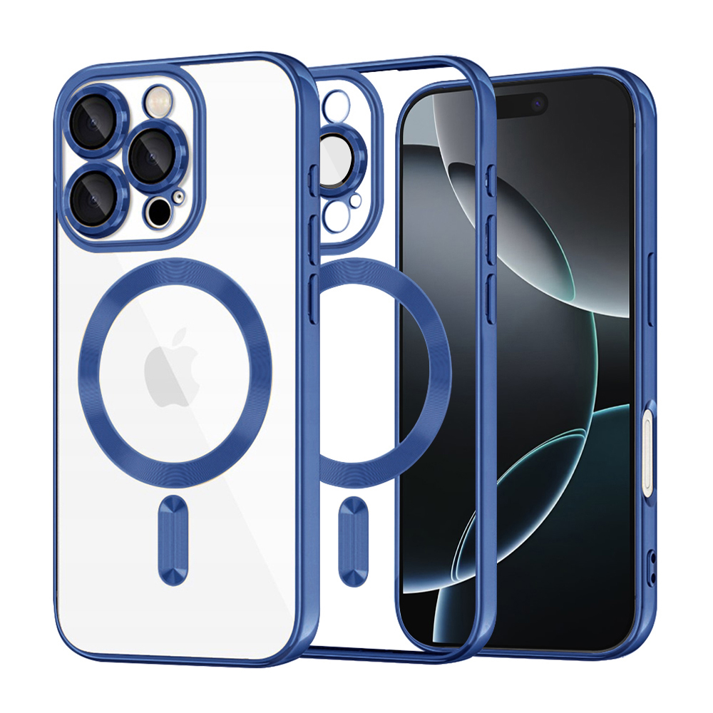Levně Techsuit Luxury Crystal MagSafe pro iPhone 16 Pro v tmavě modré